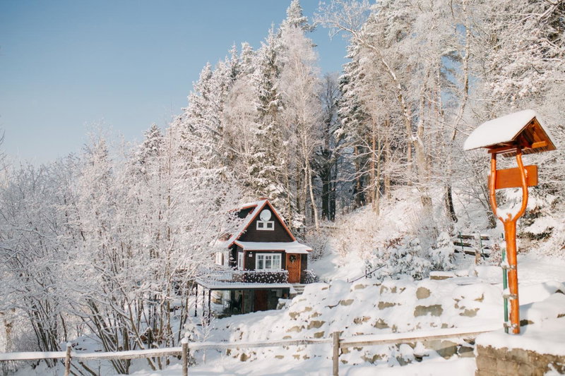 Chaloupka na stráni, Ostravice, Czechia