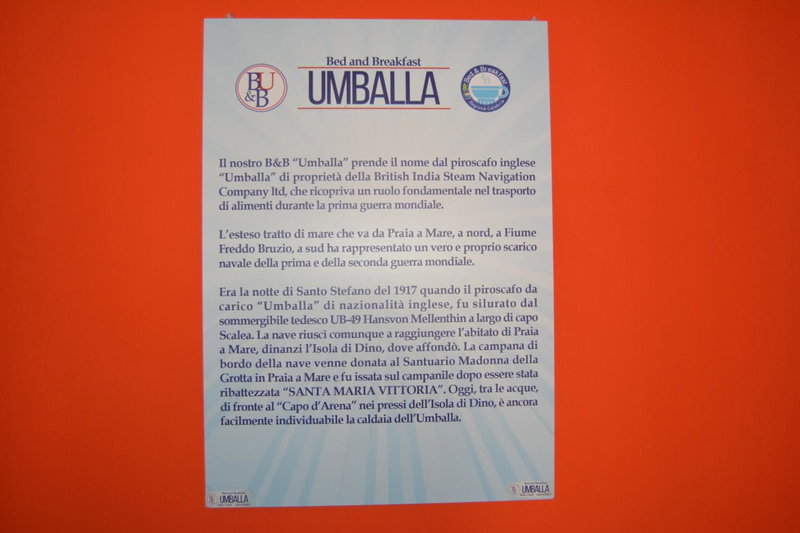 B&B Umballa, Praia a Mare, Italy