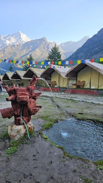 Escape Adventure Camps By Escape Stays, Luxury Swiss Camps by Glacier water Stream, Complimentary Bonfire, Travelers Award winner from Last 4 Years, Saturang, India